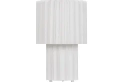 Nattbordslampe|Bordlampe-Gozocap Bordlampe 40 cm E27 Hvit
