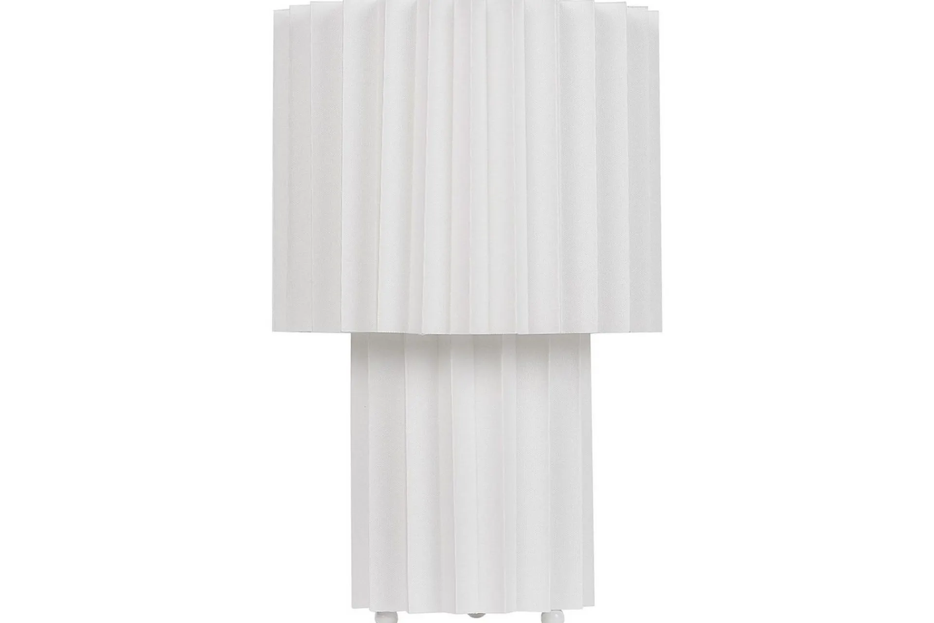 Nattbordslampe|Bordlampe-Gozocap Bordlampe 40 cm E27 Hvit