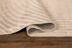 KM Home Moderne Tepper-Granada Viskoseteppe 200x290 cm Rektangulær Sand