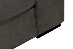 Scandinavian Choice Velour Sofa & Fløyel Sofa|Sofa Med Sjeselong-Grande 5-seters Sofa med Sjeselong Venstre Mørkegrå
