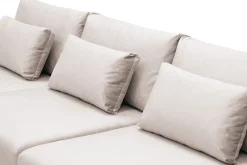 Scandinavian Choice Velour Sofa & Fløyel Sofa|U-Sofa-Grande Stor 7-seters U-Sofa med Divan Venstre Beige