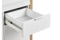 Kontorbord-Graysburg Skrivebord 110 cm med Oppbevaring Hvit