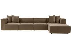 Gregor Sofa med Sjeselong 4-seter