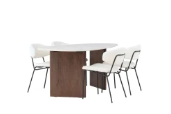 Venture Home Grönvik Matgruppe 180 cm Oval med 4 Chico Stoler