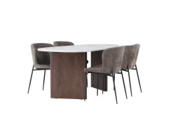 Venture Home Grönvik Spisegruppe 180 cm Oval med 4 Modesto Stoler