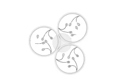 Trio Lighting Kjøkkenlampe|Vinduslampe-Groovy LED-Taklampe 3-os Matthvit/Krom