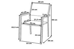 Grosseto Stol 6-pk 58 cm