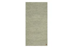 KM Home Moderne Tepper-Gåsöga Ullteppe 75x200 cm Oval Grønn
