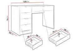 Gudelia Sminkebord 120 cm