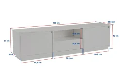 Gulliver Tv-benk 160x30 cm