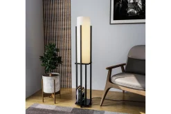 Stuelampe|Soveromslampe-Gulvlampe Ratmompe (Hyllehøyde: 60 cm) Svart Beige Svart,Beige