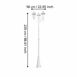 Gulvlys Navedo med 3 Lamper