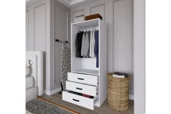 Garderober & Garderobesystem-Haaken Garderobe 60x174,8 cm Matt hvit