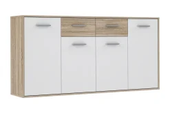 Sideboard & Skjenker-Haba Skjenk 34x162 cm Brun,Hvit