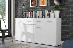 Sideboard & Skjenker-Haba Skjenk 34x162 cm Hvit