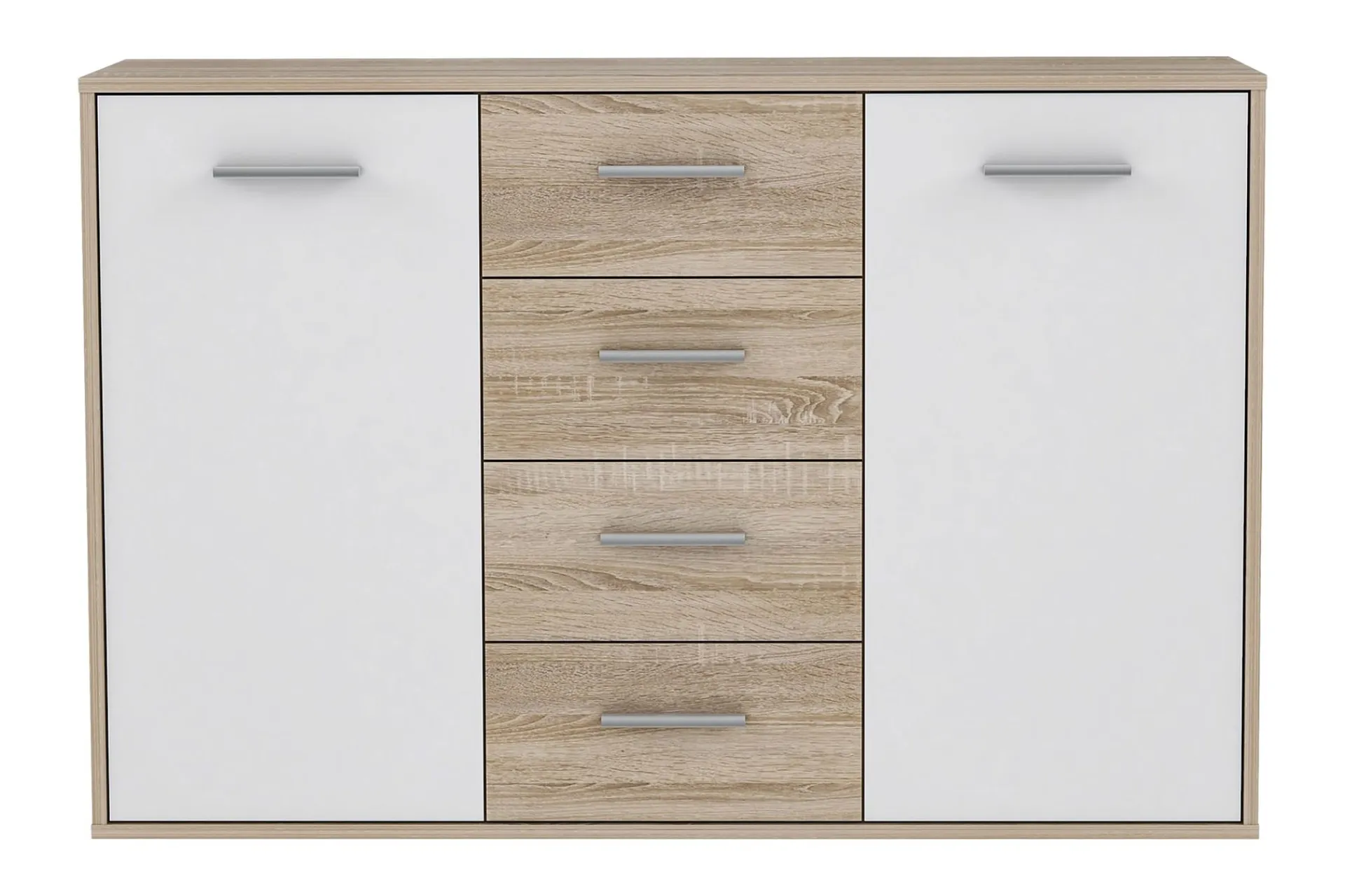 Sideboard & Skjenker-Haba Skjenk 34x123 cm Brun,Hvit