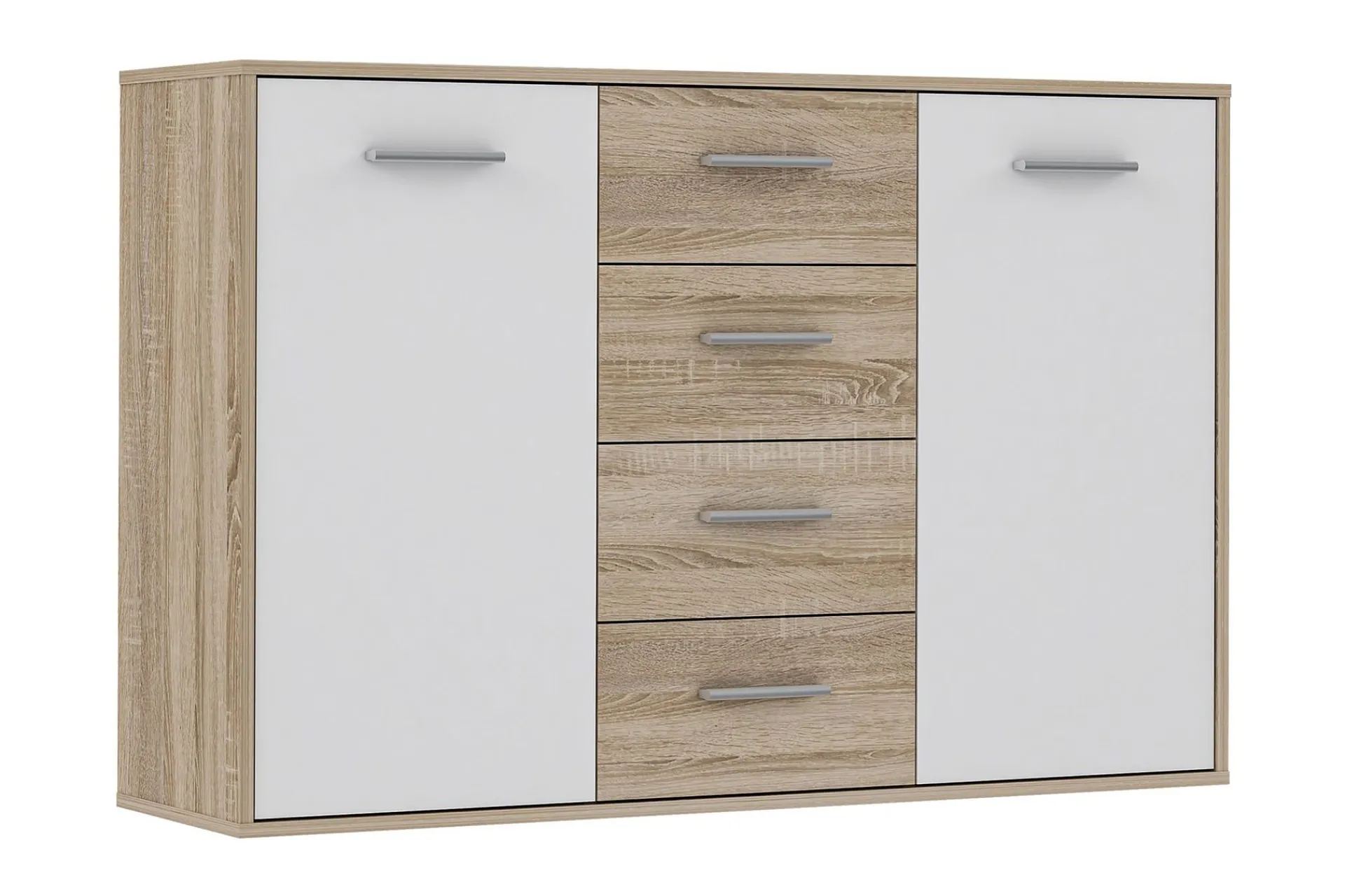Sideboard & Skjenker-Haba Skjenk 34x123 cm Brun,Hvit