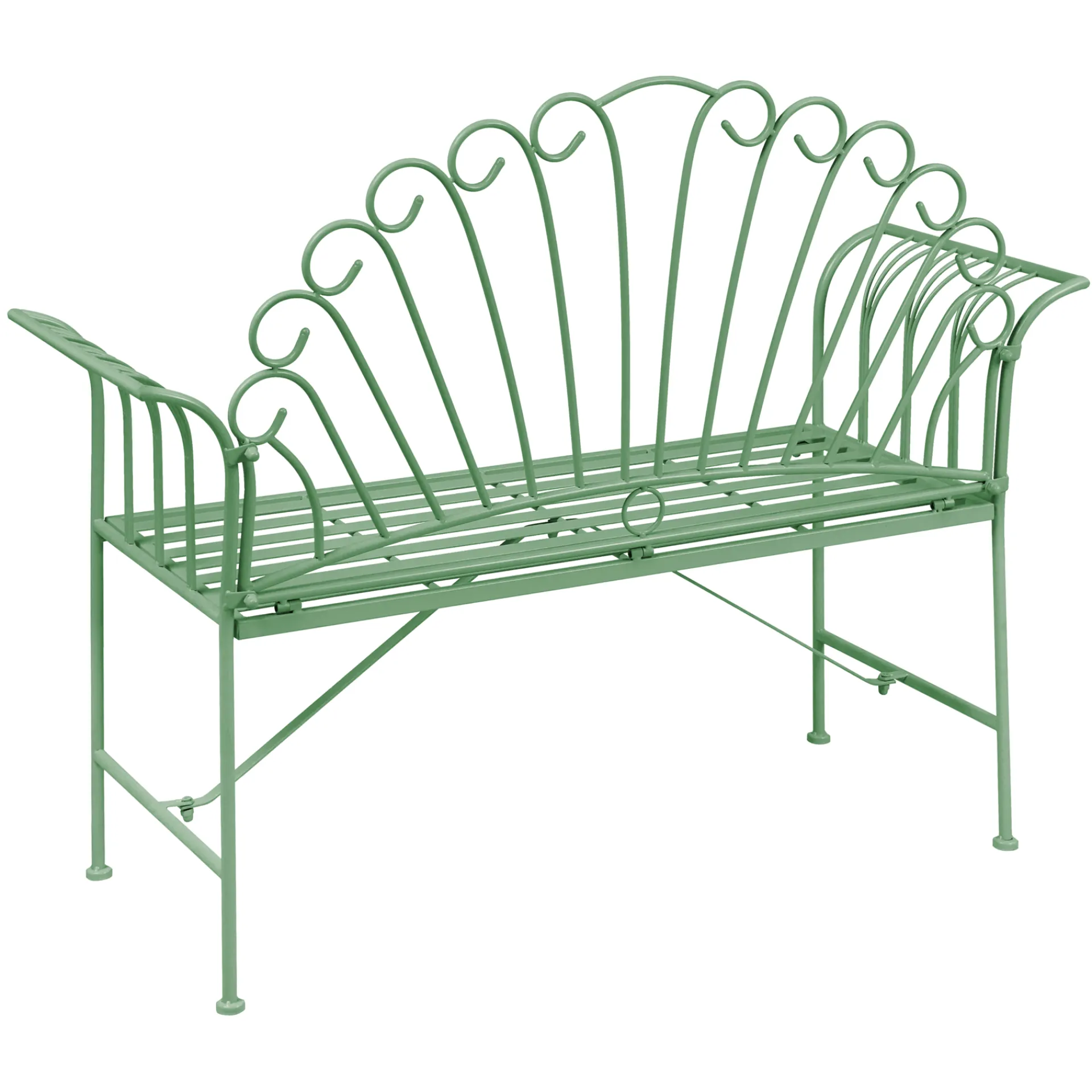 Benker-Hagebenk Cavinia 125 cm Jern Grønn
