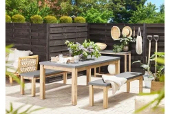 Benker-Hagebenk 160 cm grå OSTUNI Grey