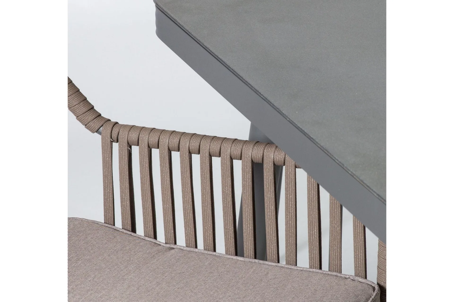 Hagegruppe ANDROS bord og 6 stoler 180x90xH75cm