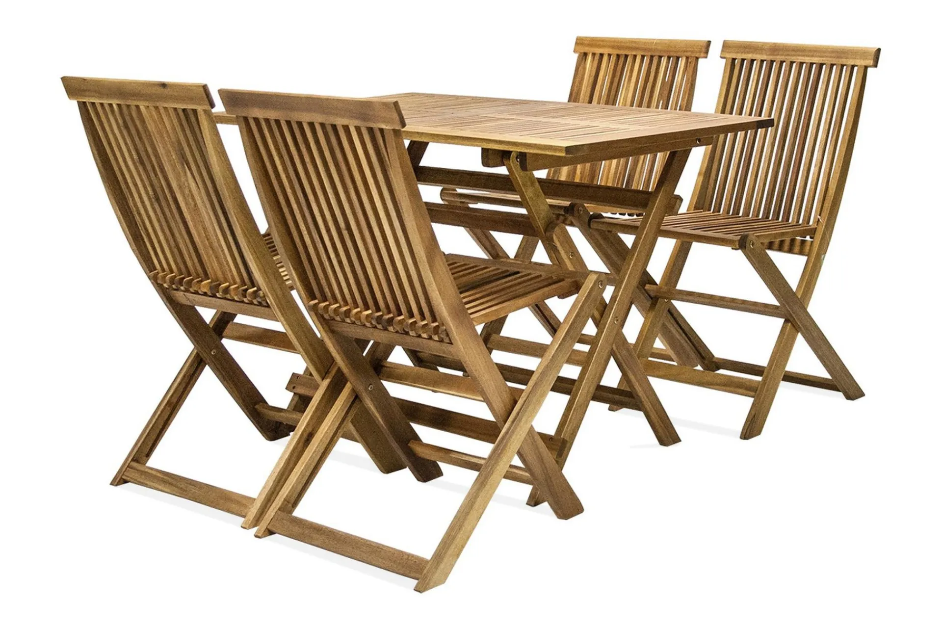 Hagegruppe FINLAY bord og 4 stoler 110x75xH72cm