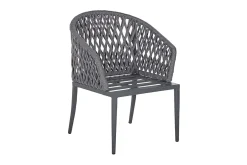 Spisegrupper Hage-Hagemøbelsett aluminium grå LIPARI Grey