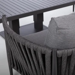 Veranda & Terrasse|Loungemøbler Salg-Hagemøbelsett HOME4YOU Bristol bord, sofa og 2 stoler Grå