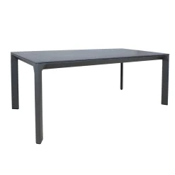 Hagemøbelsett HOME4YOU Carves bord og 6 kryssflettede stoler