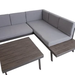 Hagemøbelsett HOME4YOU Delgado hjørnesofa og bord