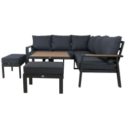 Hagemøbelsett HOME4YOU Parker Grey 4 deler