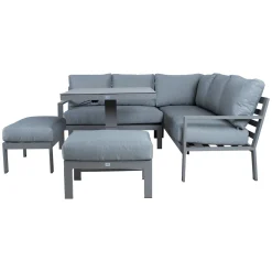 Veranda & Terrasse|Loungemøbler Salg-Hagemøbelsett HOME4YOU Rio 4 deler Gråbeige