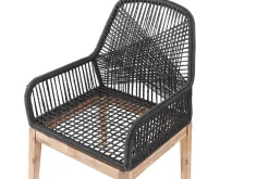 Spisegrupper Hage-Hagesett med rundt bord og 4 stoler OLBIA Grey