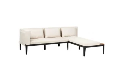 Loungesett|Loungesett-Hagesofagruppe med bord 3-seters Bracciano Beige,Brun,Svart