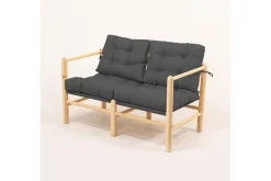 Lounge Sofa|Lounge Sofa-Hagesofa med 2 seter Hue Antrasitt Grey