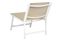 Utelenestoler|Loungestol Ute-Hagestol sett med 2 Marceddi Beige,Hvit