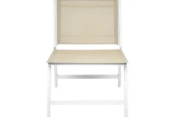Utelenestoler|Loungestol Ute-Hagestol sett med 2 Marceddi Beige,Hvit