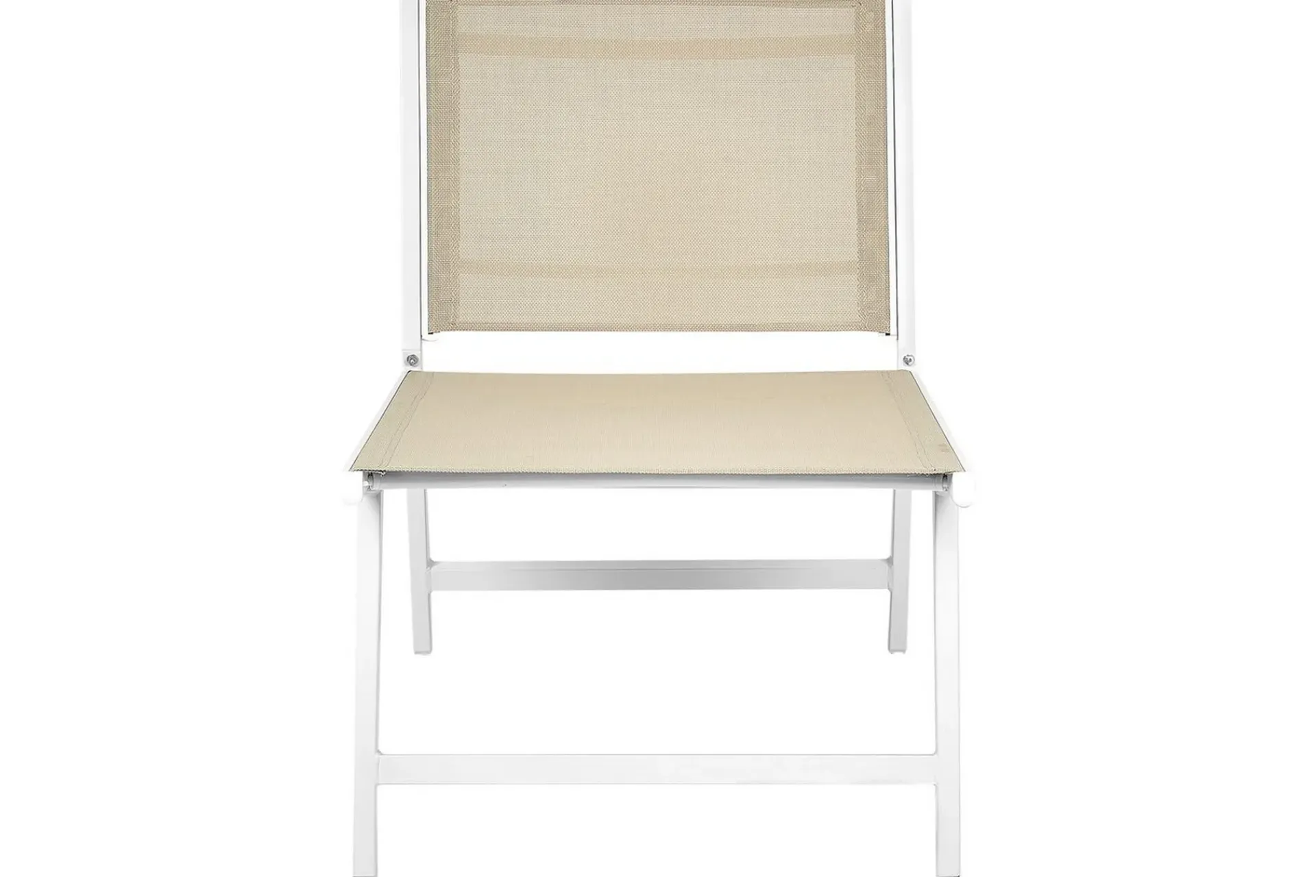 Utelenestoler|Loungestol Ute-Hagestol sett med 2 Marceddi Beige,Hvit