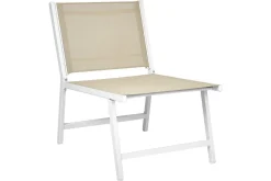 Utelenestoler|Loungestol Ute-Hagestol sett med 2 Marceddi Beige,Hvit