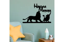 Hakuna Matata Lion And Piggy Veggdekor