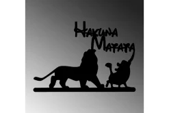 Hakuna Matata Lion And Piggy Veggdekor