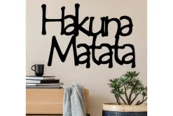Skilt-Hakuna Matata 8 Veggdekor Svart