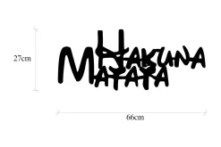 Skilt-Hakuna Matata 5 Veggdekor Svart