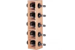 Wohnling Oppbevaringshylle-Halkett Vinstativ 15x15 cm Tre/Natur
