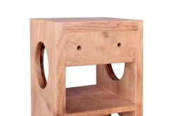 Wohnling Oppbevaringshylle-Halkett Vinstativ 15x15 cm Tre/Natur