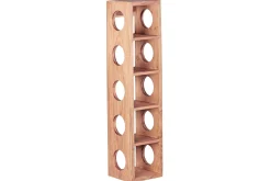 Wohnling Oppbevaringshylle-Halkett Vinstativ 15x15 cm Tre/Natur