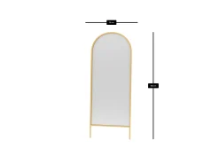 Gulvspeil|Speil Salg-Halor Gulvspeil 70x180 cm Gull