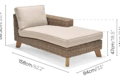 Lifestyle Garden hamas Sofa med Armlene Venstre