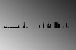 Hamburg Skyline Veggdekor