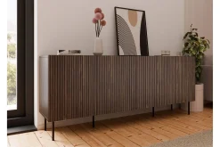 Oppbevaringskiste|Entrekommode-Hammarstrand Kommode Mørkt tre Bred 201 cm Høyde 81 cm Dybde 42 cm Valnöt