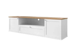 Tv-Benk & Mediabenk-Hammerdal TV-benk 182 cm Hvit,Eik